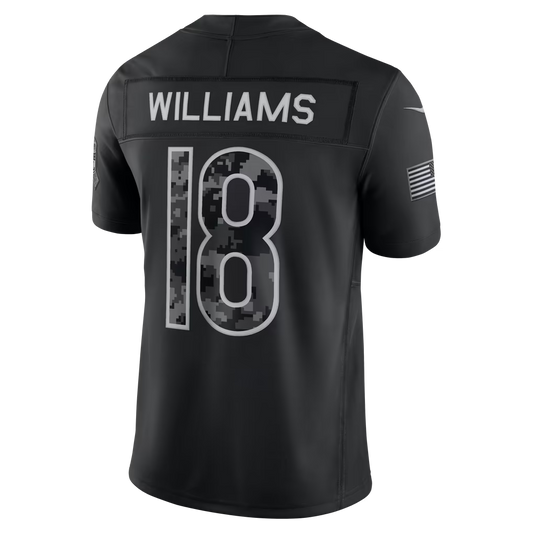Custom Bears 2026 Salute to Service Black Limited Football Jersey -All Stitched