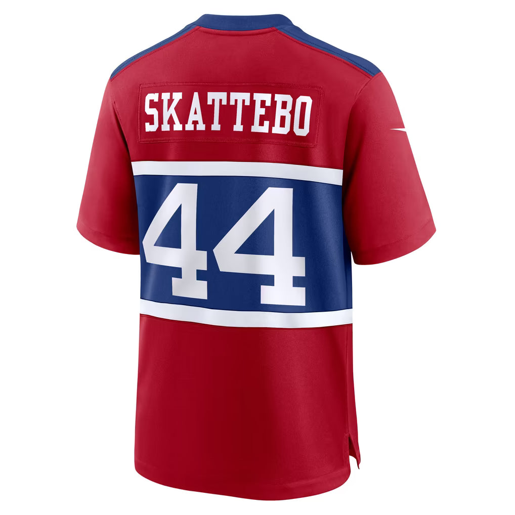 Custom Cam Skattebo Giants Alternate Century Red Limited Jersey -All Stitched