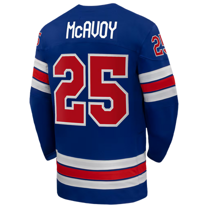 Custom 2026 USA White Royal All Stitched Hockey Jersey