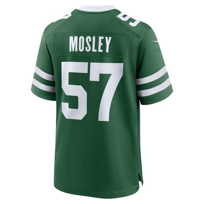 Custom C.J. Mosley Jets Legacy Green Black White Limited Football Jersey -All Stitched