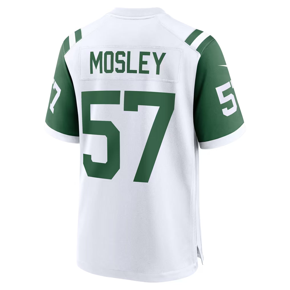 Custom C.J. Mosley Jets Legacy Green Black White Limited Football Jersey -All Stitched