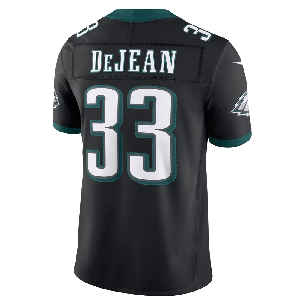 Custom Cooper DeJean Kelly Green Black White Limited Football Jersey -All Stitched