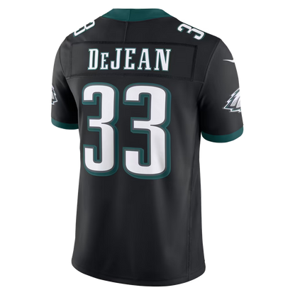 Custom Cooper DeJean Kelly Green Black White Limited Football Jersey -All Stitched