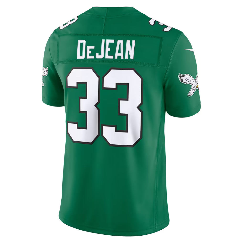 Custom Cooper DeJean Kelly Green Black White Limited Football Jersey -All Stitched