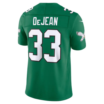 Custom Cooper DeJean Kelly Green Black White Limited Football Jersey -All Stitched