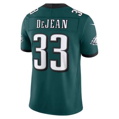Custom Cooper DeJean Kelly Green Black White Limited Football Jersey -All Stitched
