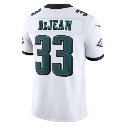Custom Cooper DeJean Kelly Green Black White Limited Football Jersey -All Stitched