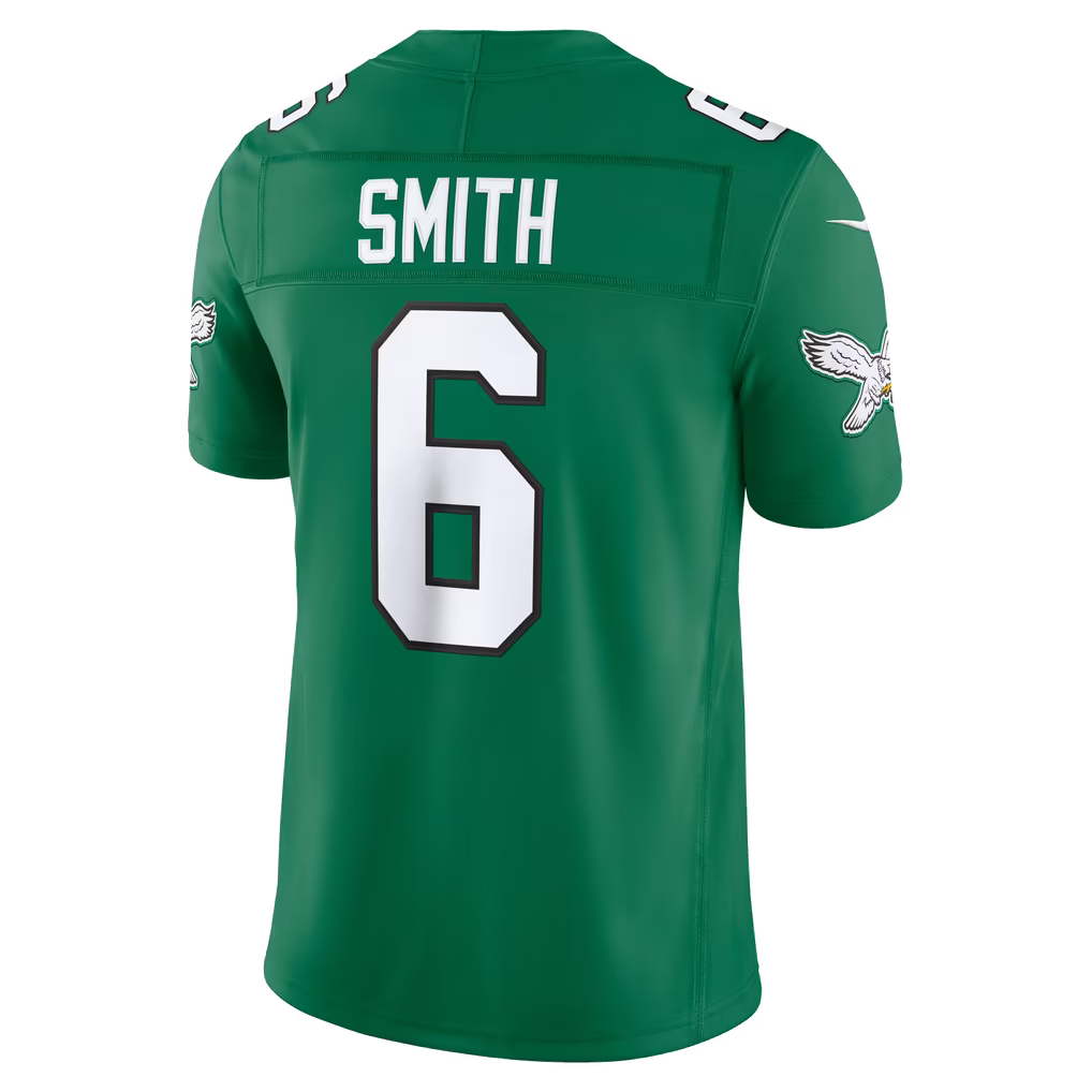 Custom DeVonta Smith Kelly Green Black White Limited Football Jersey -All Stitched