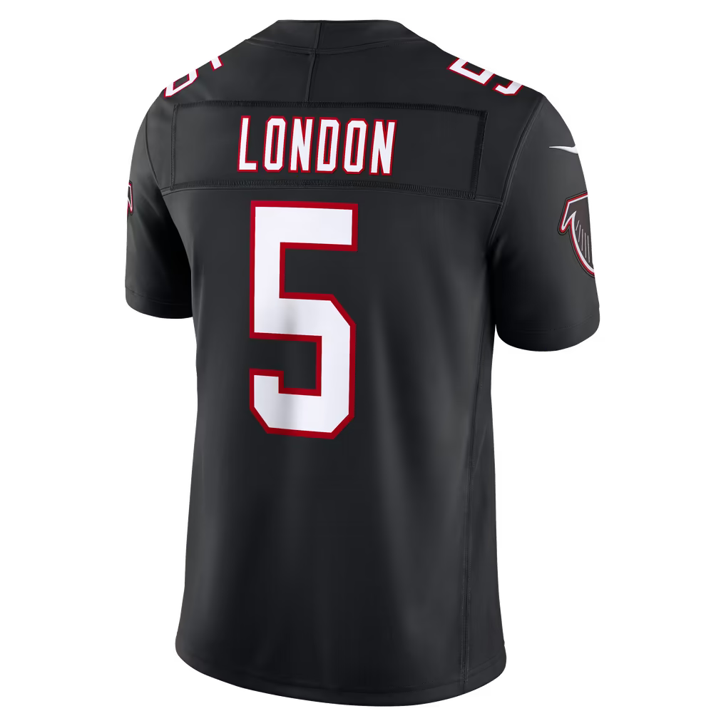Custom Drake London Black White Red Limited Football Jersey -All Stitched