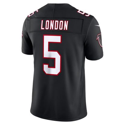 Custom Drake London Black White Red Limited Football Jersey -All Stitched