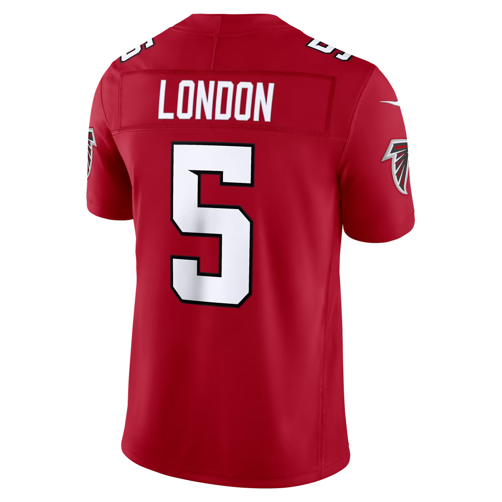 Custom Drake London Black White Red Limited Football Jersey -All Stitched