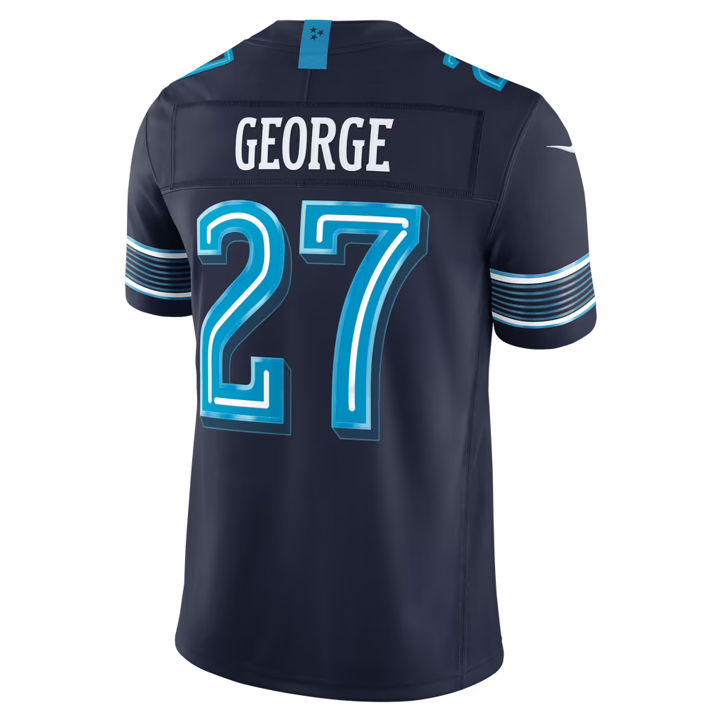 Custom Titans 2026 Rivalries Collection Navy Limited Football Jersey -All Stitched