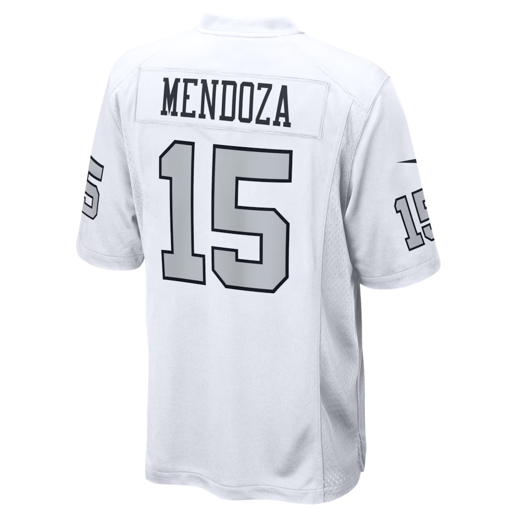 Raiders White Alternate Jersey Custom Stitched Name & Number