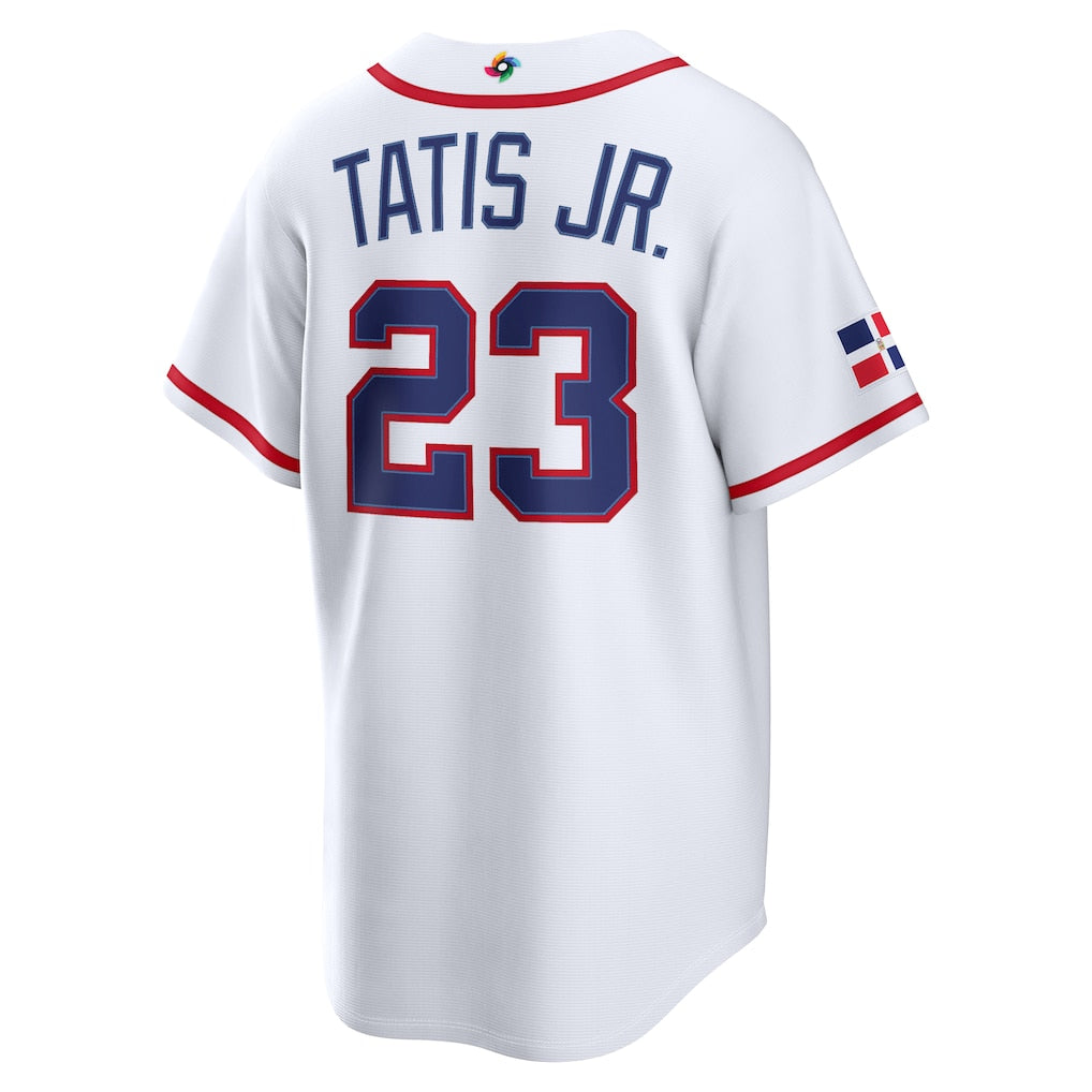 Custom Dominican Republic All Stitched Jersey White 2026 World Baseball Classic