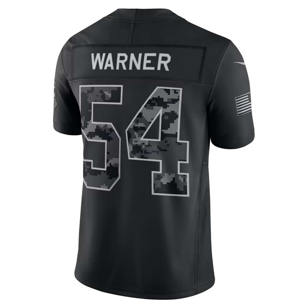 Custom Fred Warner 49ers 2026 Salute to Service Black Limited Football Jersey -All Stitched