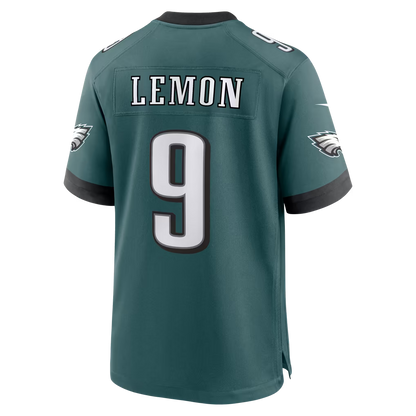 Custom Makai Lemon Kelly Green Black White Alternate Limited Football Jersey -All Stitched