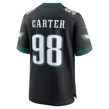 Custom Jalen Carter Kelly Green Black White Alternate Limited Football Jersey -All Stitched
