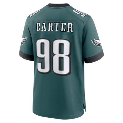 Custom Jalen Carter Kelly Green Black White Alternate Limited Football Jersey -All Stitched