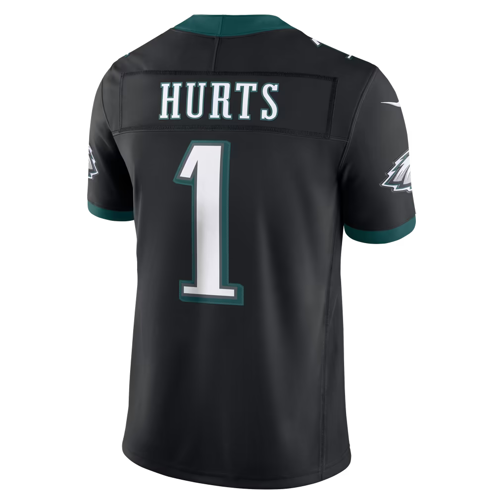 Custom Jalen Hurts Kelly Green Black White Alternate Limited Football Jersey -All Stitched