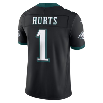 Custom Jalen Hurts Kelly Green Black White Alternate Limited Football Jersey -All Stitched