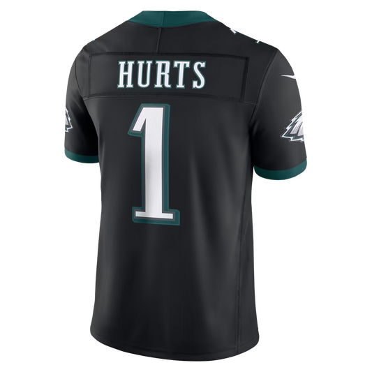 Custom Jalen Hurts Kelly Green Black White Alternate Limited Football Jersey -All Stitched