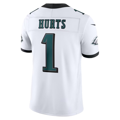 Custom Jalen Hurts Kelly Green Black White Alternate Limited Football Jersey -All Stitched