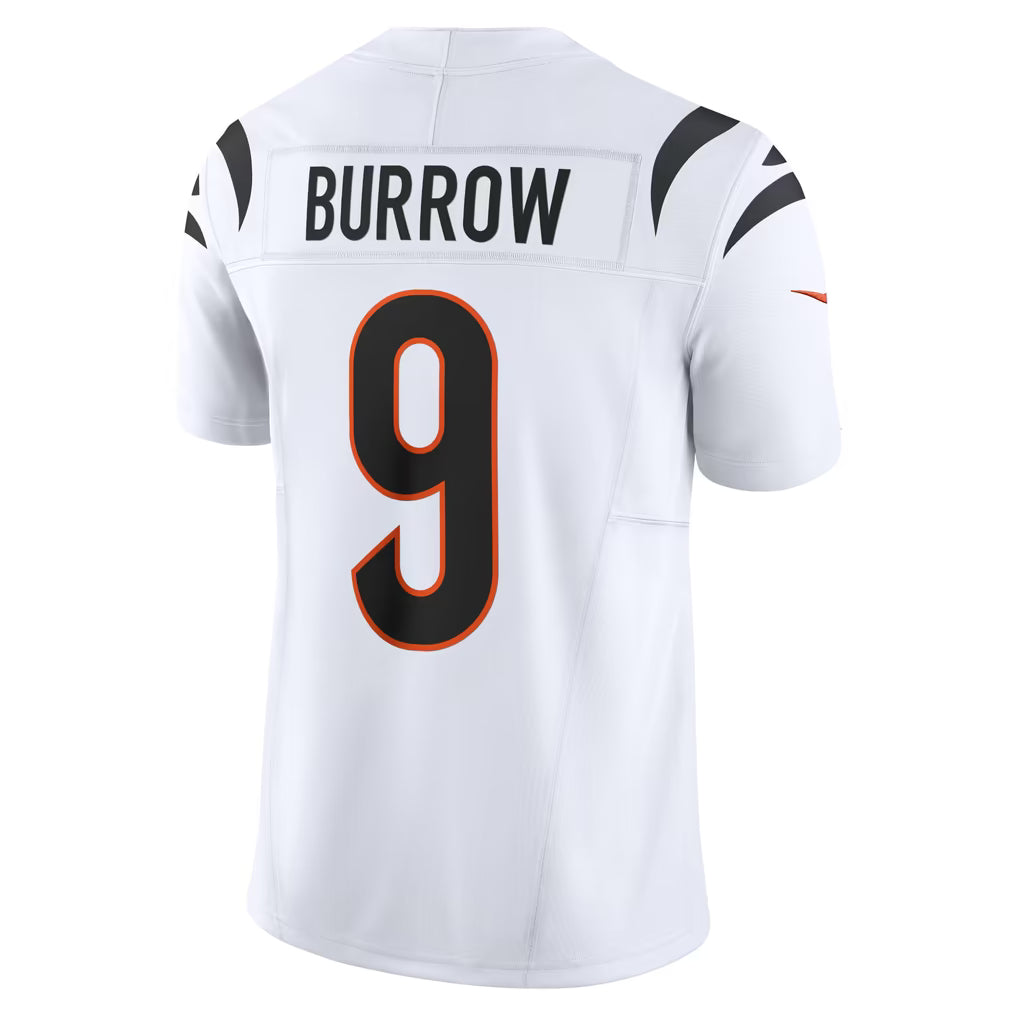 Custom Joe Burrow Dexter Lawrence II Ja'Marr Chase Bengals Black White Orange Limited Football Jersey -All Stitched