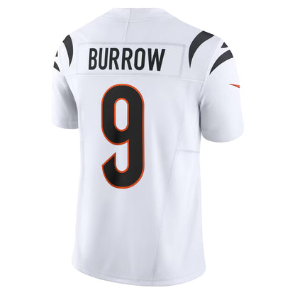 Custom Joe Burrow Dexter Lawrence II Ja'Marr Chase Bengals Black White Orange Limited Football Jersey -All Stitched