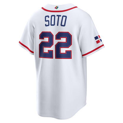 Custom Dominican Republic All Stitched Jersey White 2026 World Baseball Classic