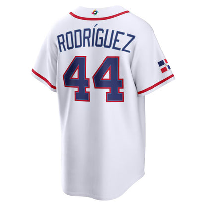 Custom Dominican Republic All Stitched Jersey White 2026 World Baseball Classic