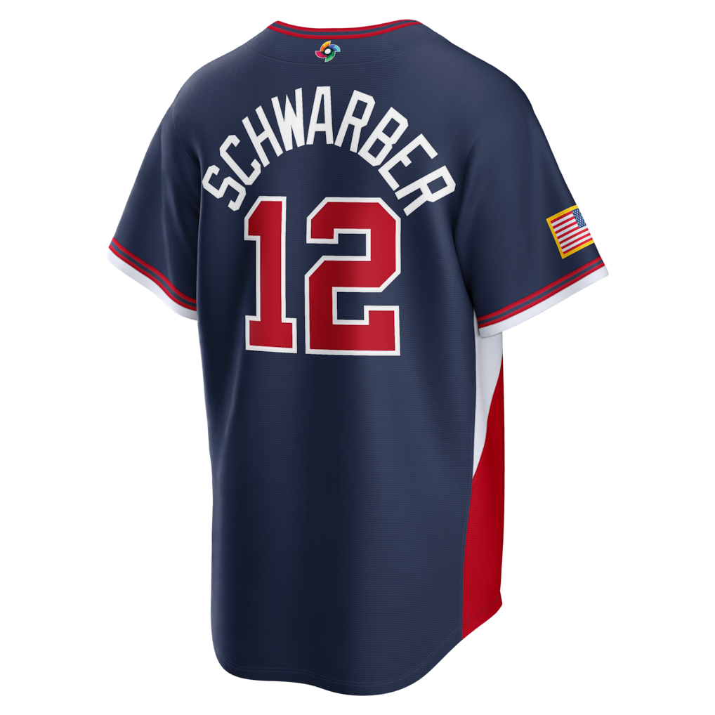 Custom USA All Stitched Jersey Navy 2026 World Baseball Classic