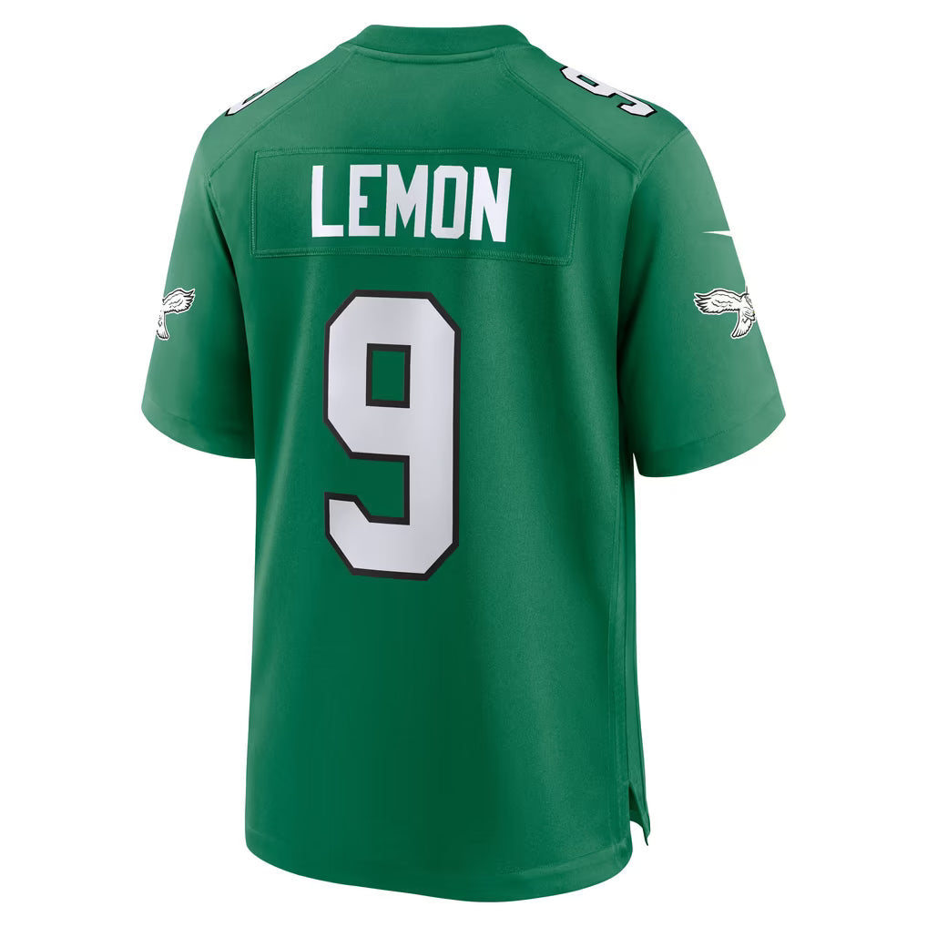 Custom Makai Lemon Kelly Green Black White Alternate Limited Football Jersey -All Stitched