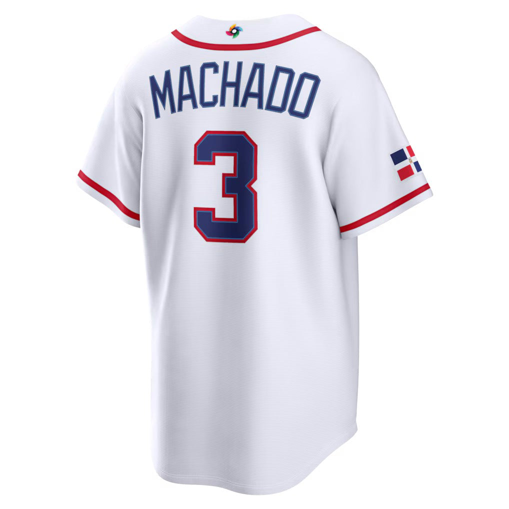 Custom Dominican Republic All Stitched Jersey White 2026 World Baseball Classic