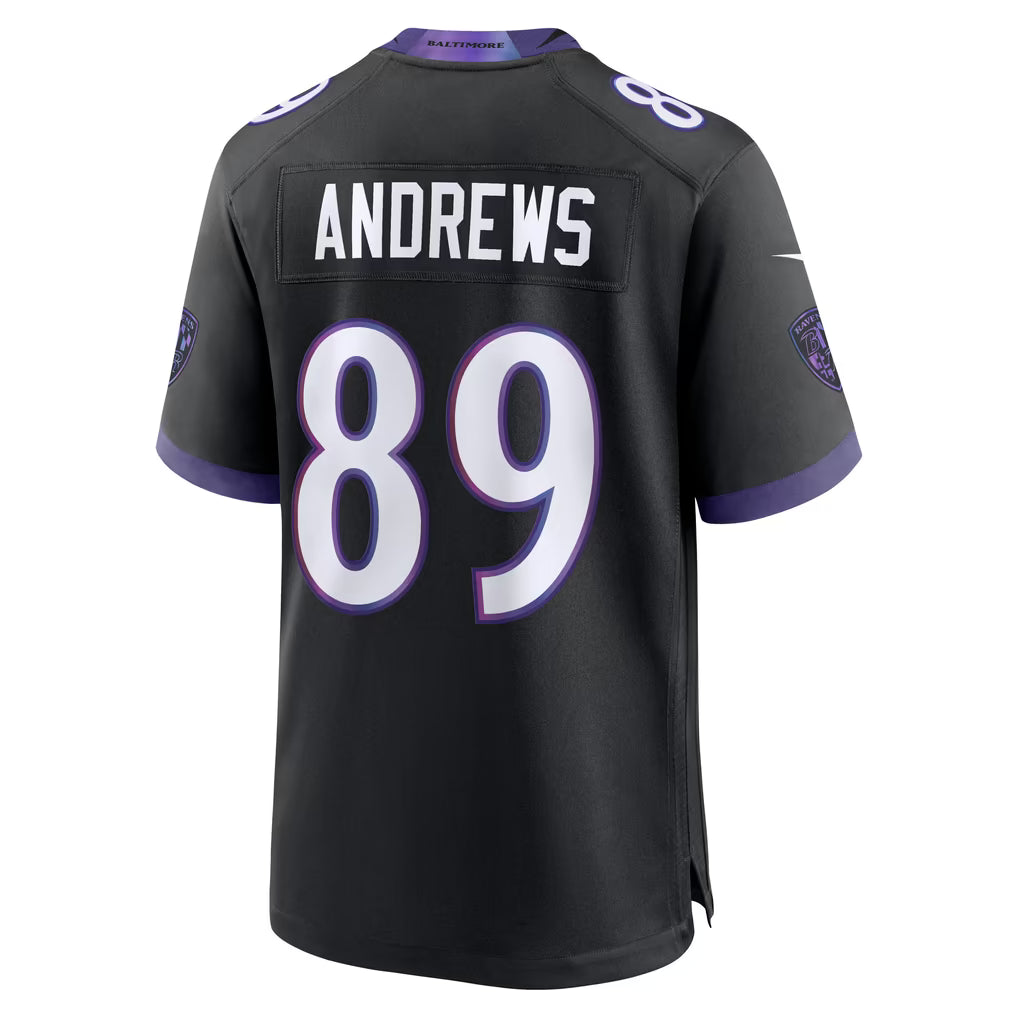 Custom Mark Andrews White Black Purple Alternate Limited Football Jersey -All Stitched