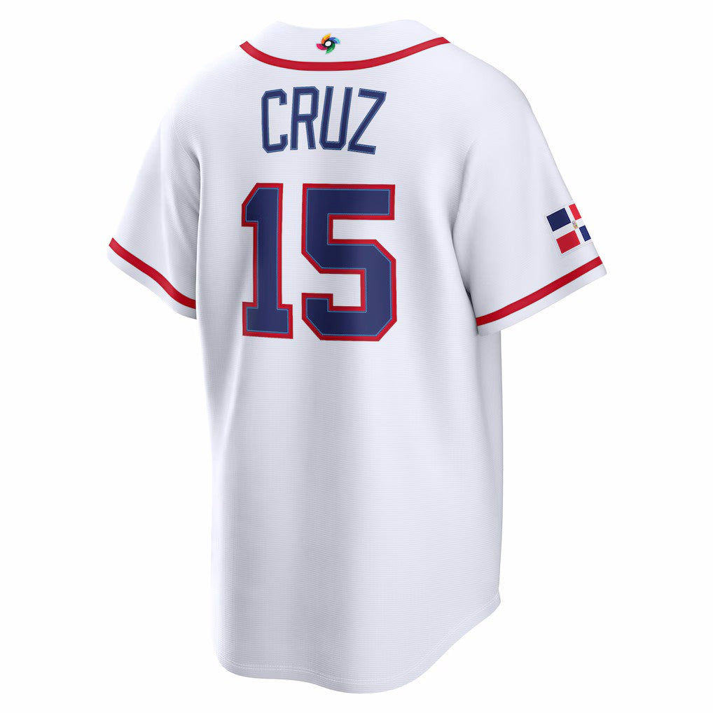 Custom Dominican Republic All Stitched Jersey White 2026 World Baseball Classic