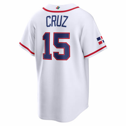Custom Dominican Republic All Stitched Jersey White 2026 World Baseball Classic