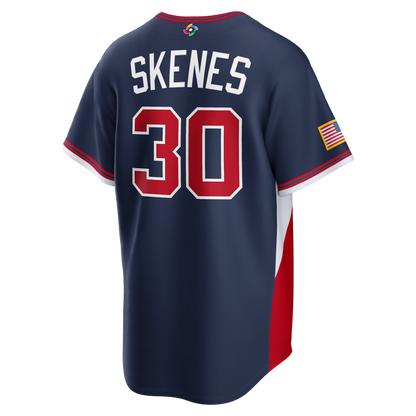 Custom USA All Stitched Jersey Navy 2026 World Baseball Classic