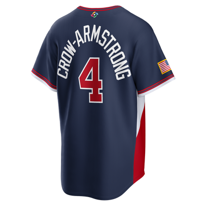 Custom USA All Stitched Jersey Navy 2026 World Baseball Classic