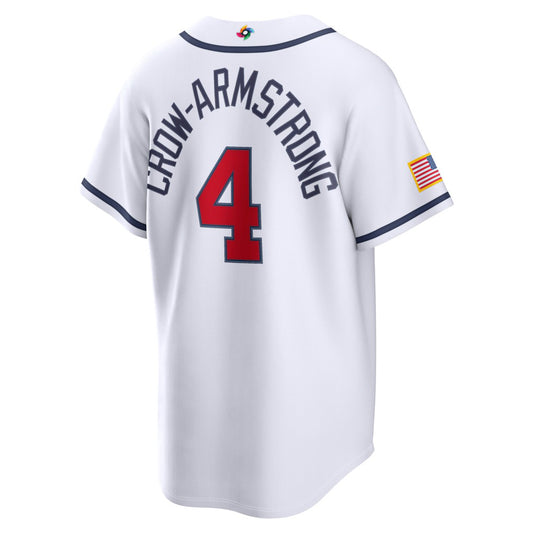Custom USA All Stitched Jersey White 2026 World Baseball Classic