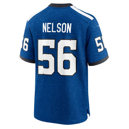 Custom Alternate Indiana Nights Jonathan Taylor Colts Royal Limited Football Jersey -All Stitched