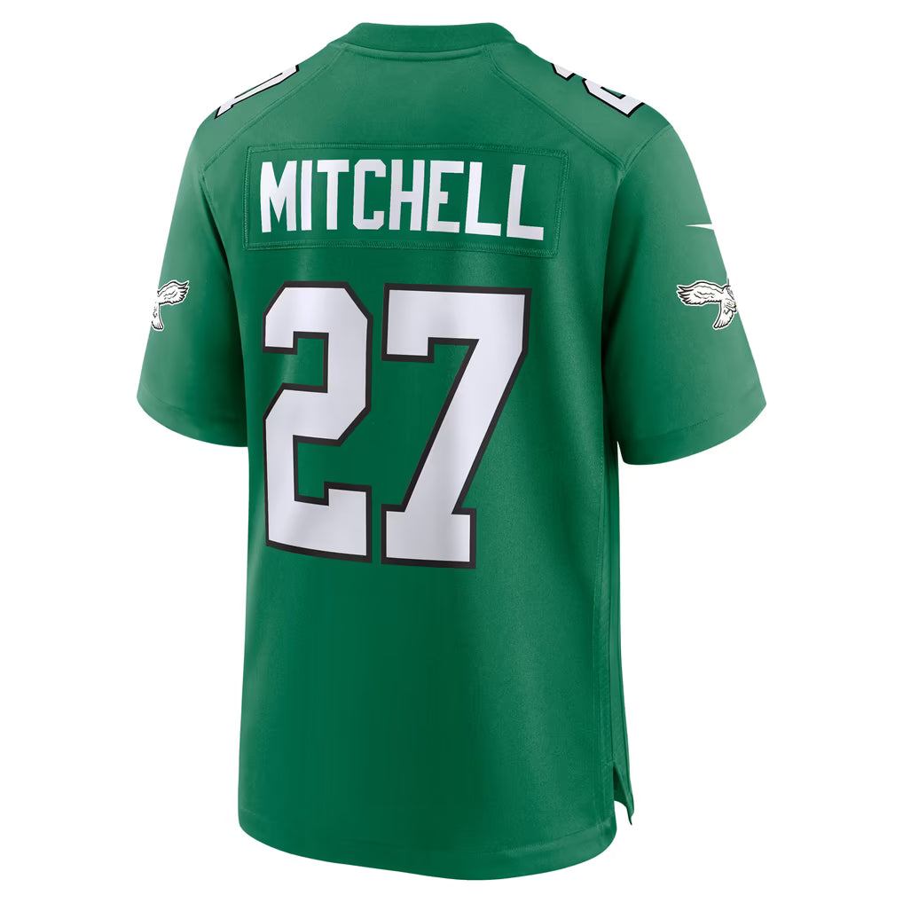 Custom Quinyon Mitchell Kelly Green Black White Alternate Limited Football Jersey -All Stitched