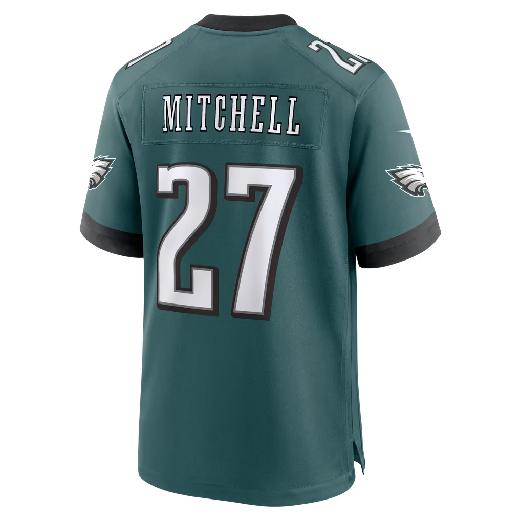 Custom Quinyon Mitchell Kelly Green Black White Alternate Limited Football Jersey -All Stitched