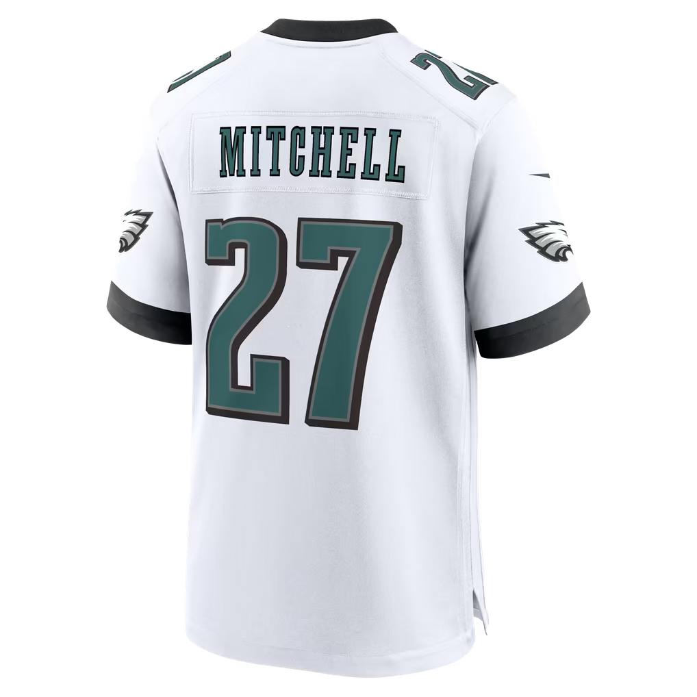 Custom Quinyon Mitchell Kelly Green Black White Alternate Limited Football Jersey -All Stitched