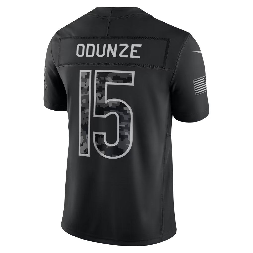 Custom Bears 2026 Salute to Service Black Limited Football Jersey -All Stitched