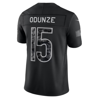 Custom Bears 2026 Salute to Service Black Limited Football Jersey -All Stitched