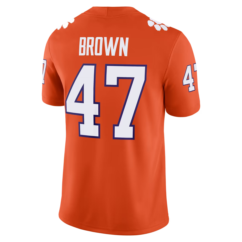 Custom Clemson Tigers Orange Limited Football Jersey -All Stitched