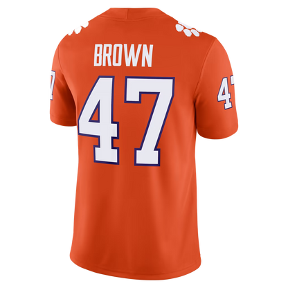 Custom Clemson Tigers Orange Limited Football Jersey -All Stitched