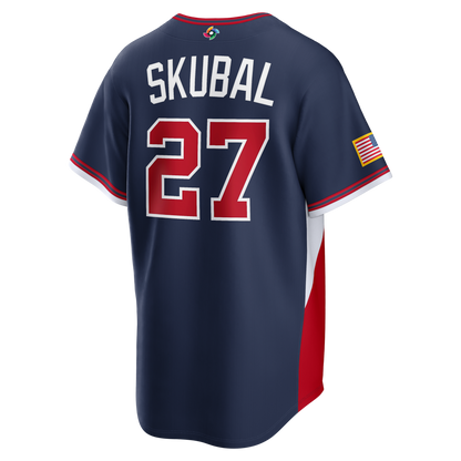 Custom USA All Stitched Jersey Navy 2026 World Baseball Classic
