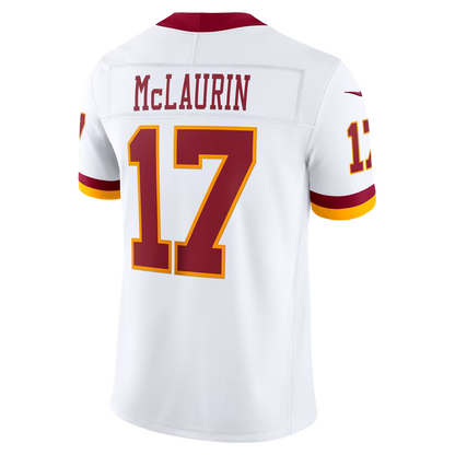 Custom Commanders Burgundy White Black Limited Football Jersey -All Stitched