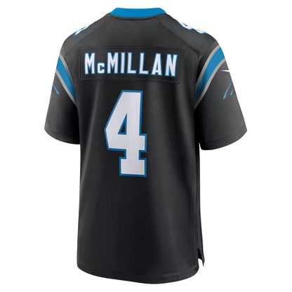Custom Tetairoa McMillan Blue Black White Alternate Limited Football Jersey -All Stitched